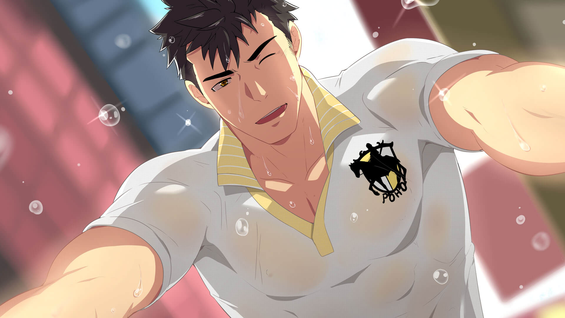 Full Service protagonist Tomoki Nakamoto during a massage scene
